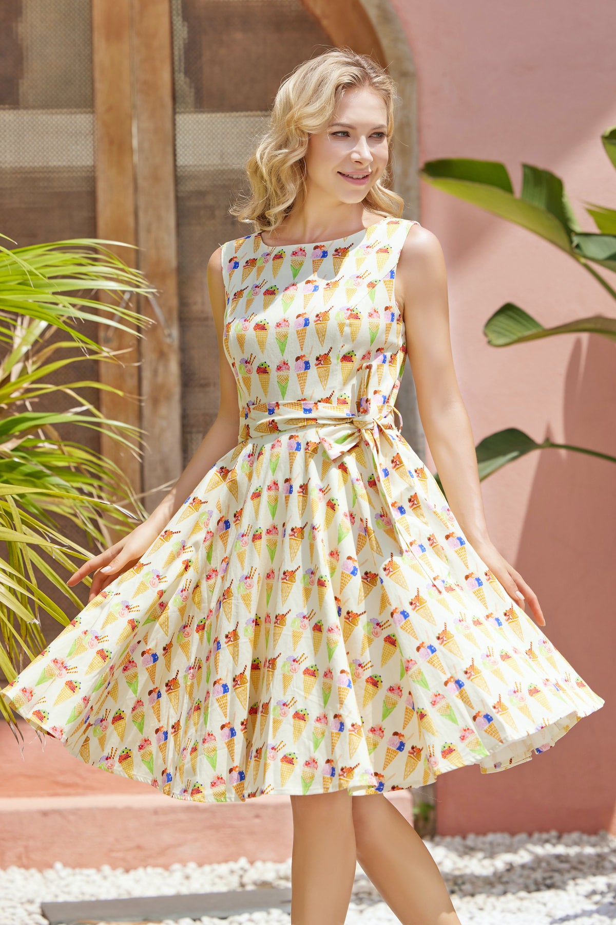 white christmas dresses Seraphine Print Midi Dress main image 1