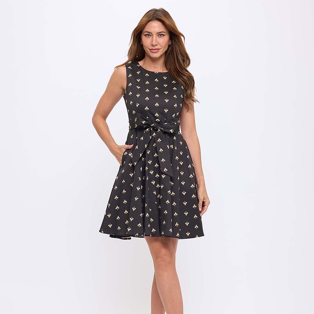 Black Bee Dress Eva Rose | Retro Betty