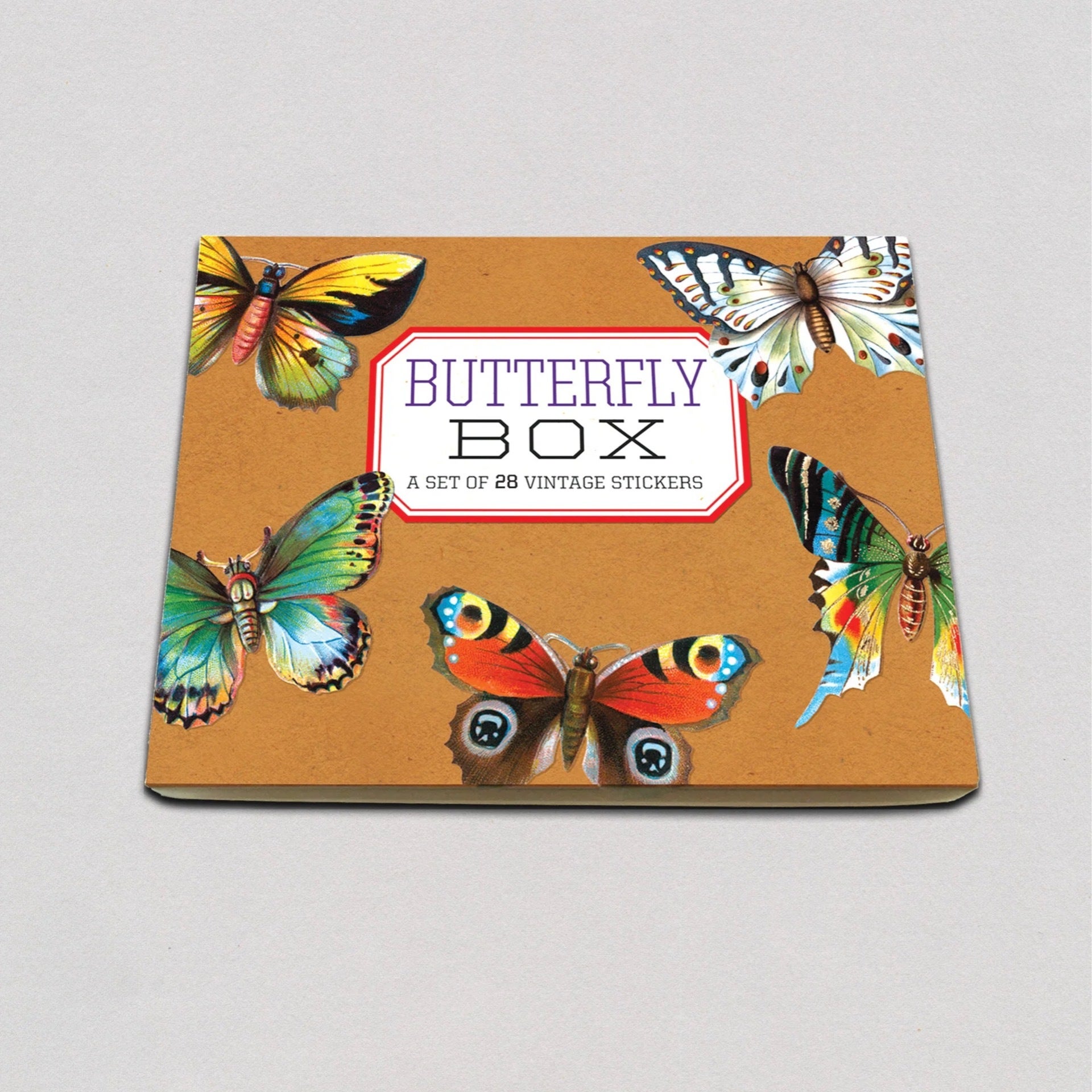 Butterfly Box Everyday Sticker Box Laughing Elephant Retro Betty
