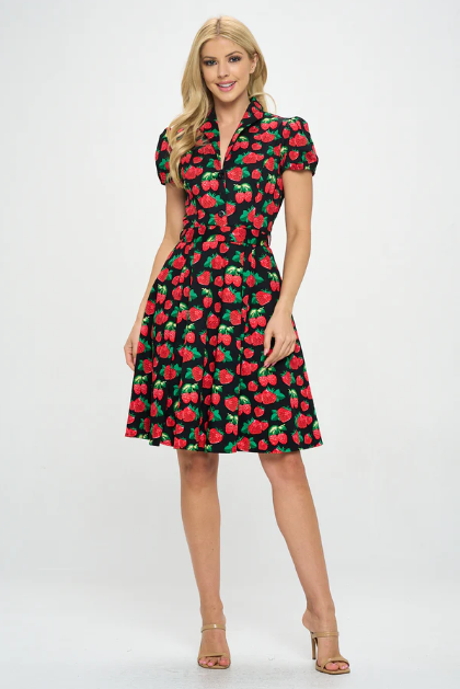 Unique Vintage Trudy Houndstooth Swing Dress – Suzie's Bombshell