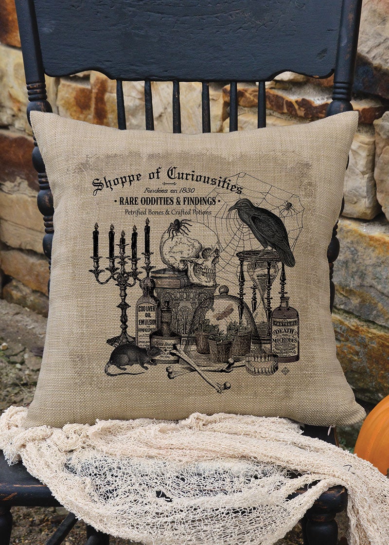 Haunted Mansion Pillow Cover 18 X 18 With Zipper 