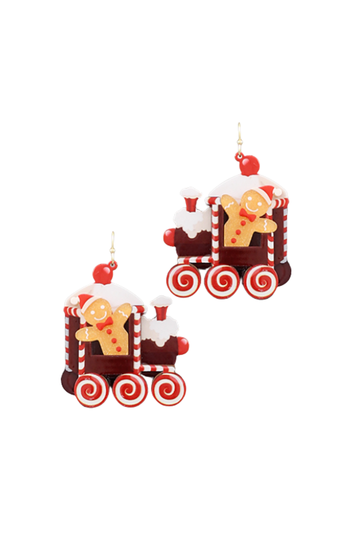 Gingerbread Train Earrings GS | Retro Betty